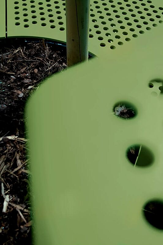 Detail: Sitz ohne Kunststoffnoppen