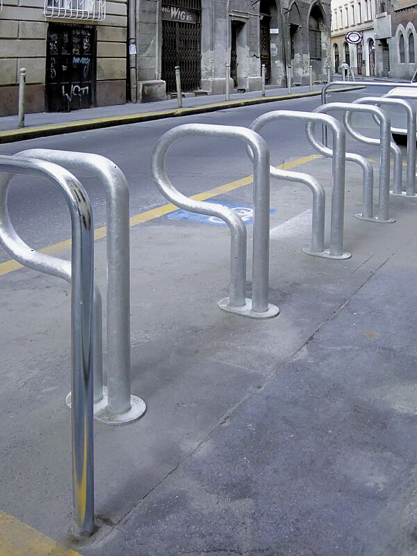 Anlehnbügel BIKEPARK, zum Aufdübeln