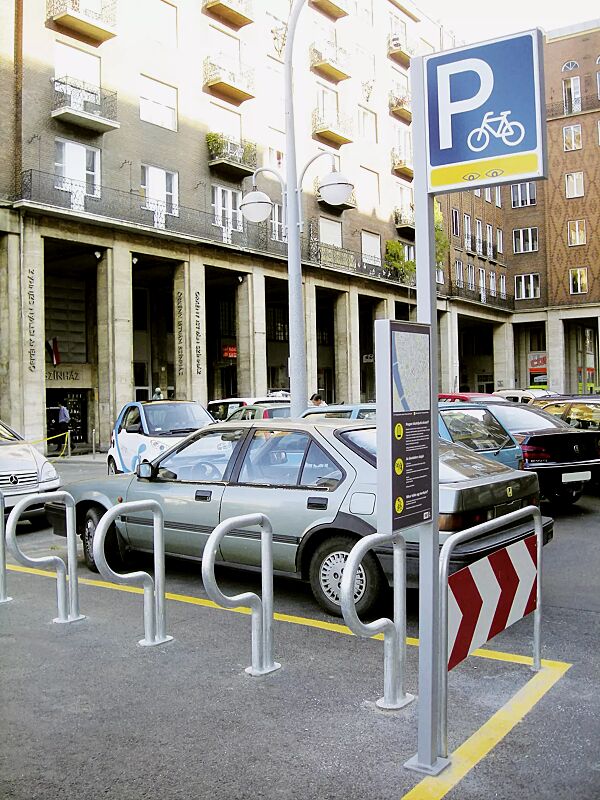 Anlehnbügel BIKEPARK, zum Aufdübeln