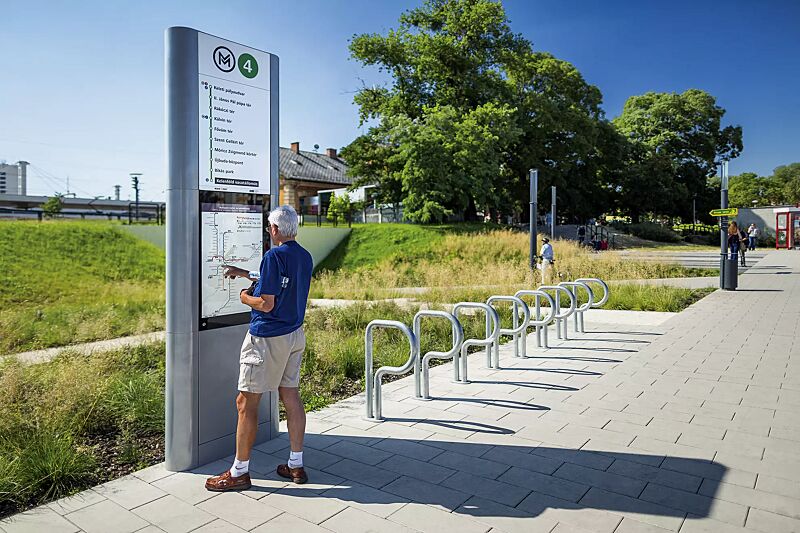 Anlehnbügel BIKEPARK, zum Aufdübeln