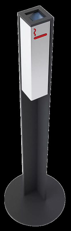 Standascher VALET, 1 Liter, zum freien Aufstellen, Stahlteile in RAL 7016 anthrazitgrau