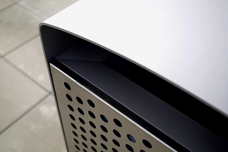 Detail: perforiertes Stahlblech