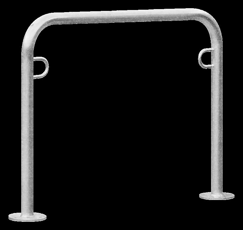 Anlehnbügel MIAMI NEW zum Aufdübeln, Breite 1250 mm