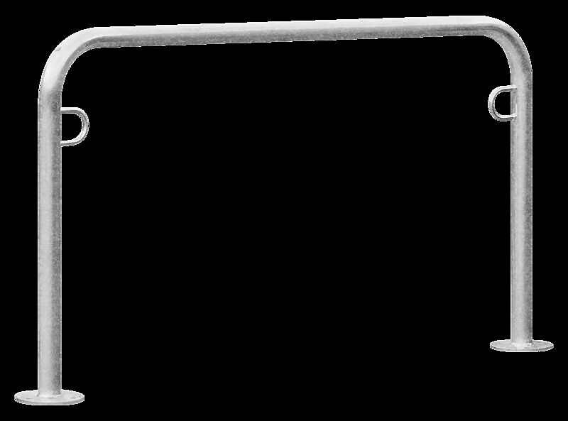 Anlehnbügel MIAMI NEW zum Aufdübeln, Breite 1750 mm