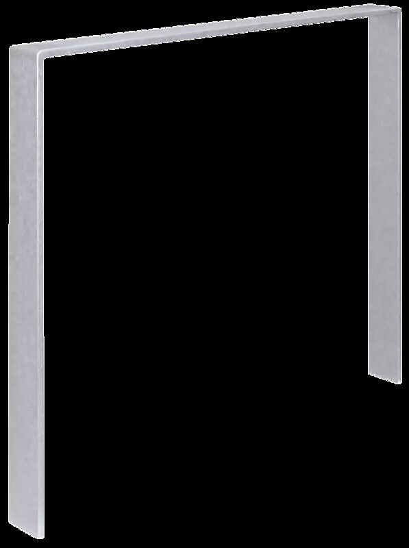 Anlehnbügel UTAH ohne Quersteg, zum Einbetonieren, feuerverzinkt