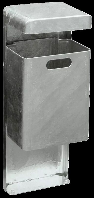 Abfallbehälter HALIFAX aus Stahl, feuerverzinkt