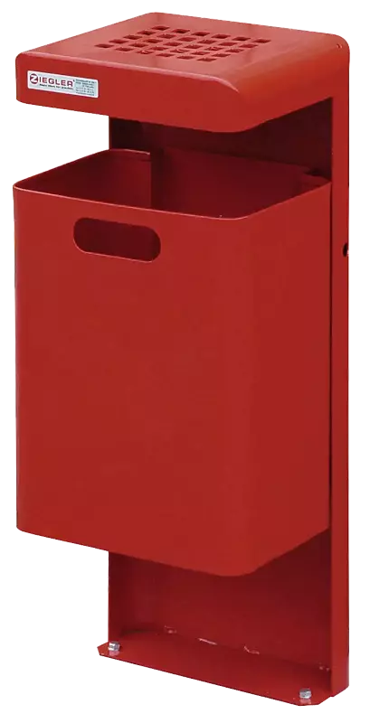 Abfallbehälter HALIFAX aus Stahl, pulverbeschichtet