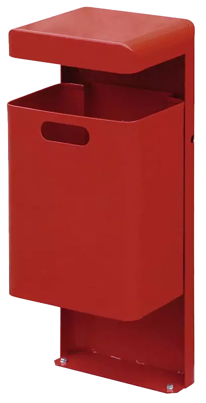 Abfallbehälter HALIFAX aus Stahl, pulverbeschichtet