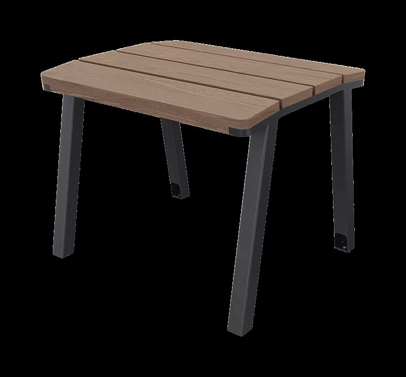 Sitz EGER MODERN ohne Rücklehne, mit Eschenholzbelattung, Stahlteile in RAL 7016 anthrazitgrau