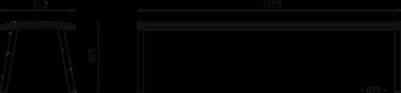 Sitzbank EGER MODERN ohne Rückenlehne