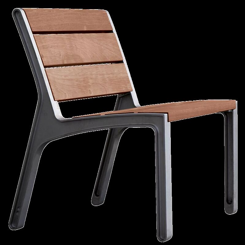 Sitz MIELA mit Rückenlehne, mit Jatobaholzbelattung