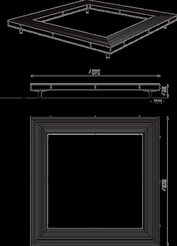 Viereckbank WOODY ohne Rückenlehne