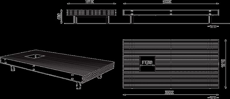 Sitzbank WOODY ohne Rückenlehne