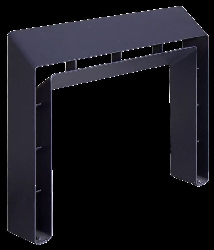 Anlehnbank RADIUM, 1000 mm, in RAL 7016 anthrazitgrau