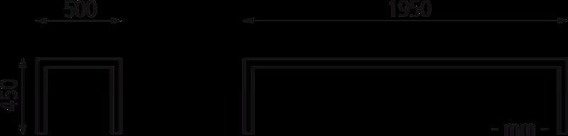 Sitzbank LIGURIA ohne Rückenlehne