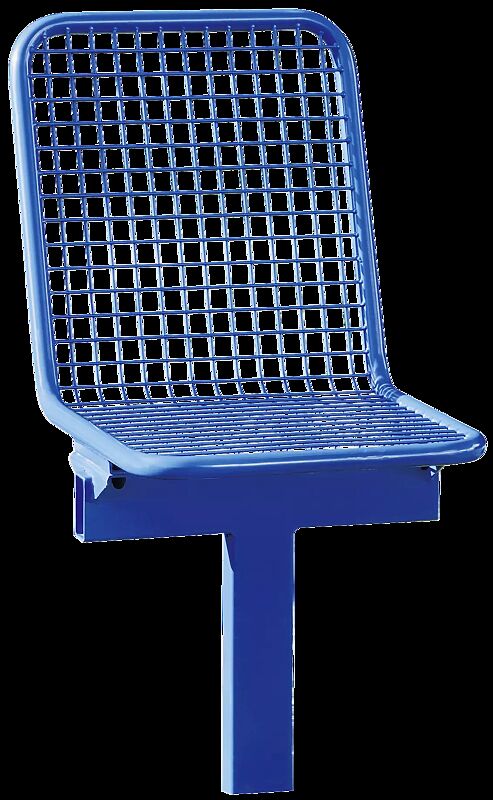 Drahtgittersitz TARVIS, 1-Sitzer zum Einbetonieren, in RAL 5017 verkehrsblau
