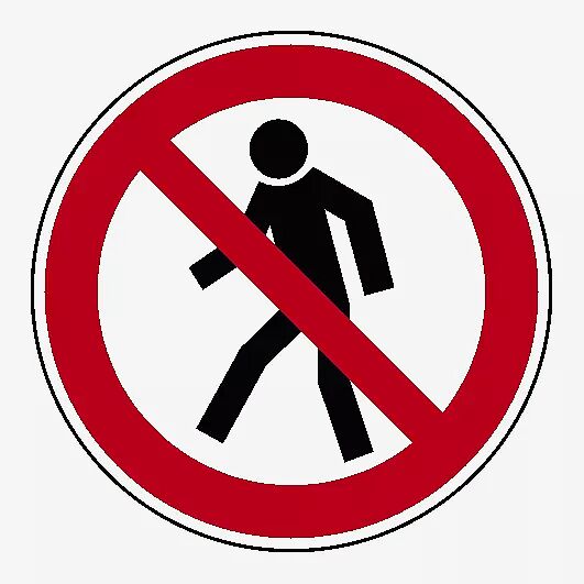 Schild- Für Fußgänger verboten Unser Beitrag für Ihre Sicherheit!