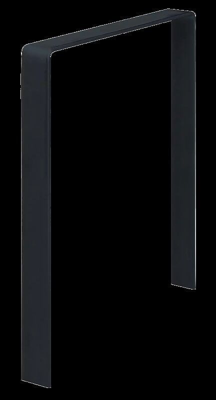 Anlehnbügel RASBO ohne Quersteg, zum Einbetonieren, in RAL 7016 anthrazitgrau