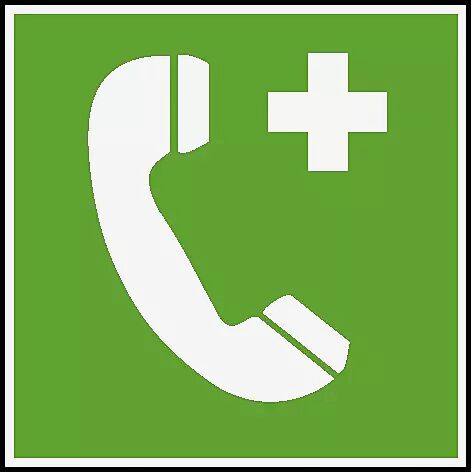 Schild - Notruftelefon MATERIAL: Aluminium HI