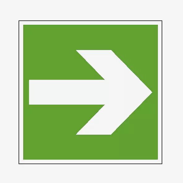 Schild- Richtungsangabe - rechts / links Unser Beitrag für Ihre Sicherheit!