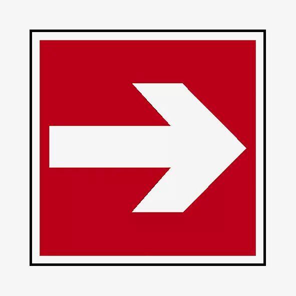 Schild - Richtungsangabe links/rechts Unser Beitrag für Ihre Sicherheit!