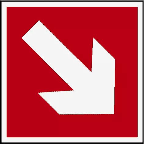 Schild Richtungsangabe auf-/abwärts Unser Beitrag für Ihre Sicherheit!