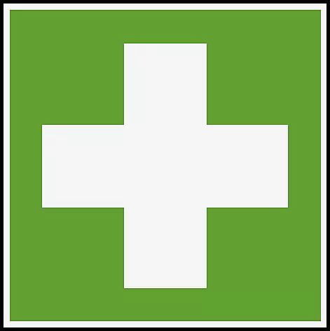 Schild - Erste Hilfe MATERIAL: Aluminium
