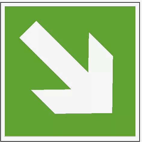 Schild- Richtungsangabe aufwärts/abwärts