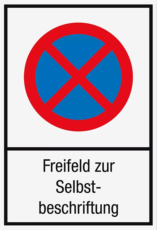 Halteverbotsschild-absolutes Halteverbot - zur Selbstbeschriftung