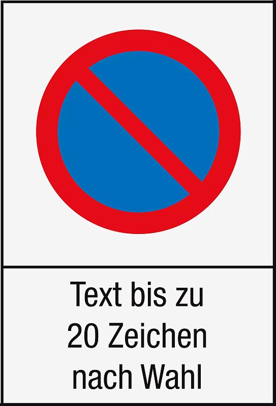 Schild: Eingeschränktes Halteverbot Sorgt für eine genaue Zuordnung!