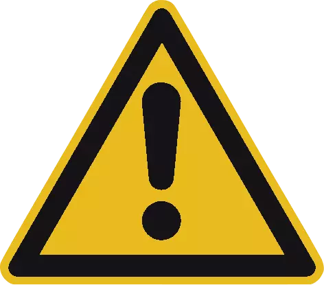 Schild - Warnung vor einer Gefahrstelle Unser Beitrag für Ihre Sicherheit!