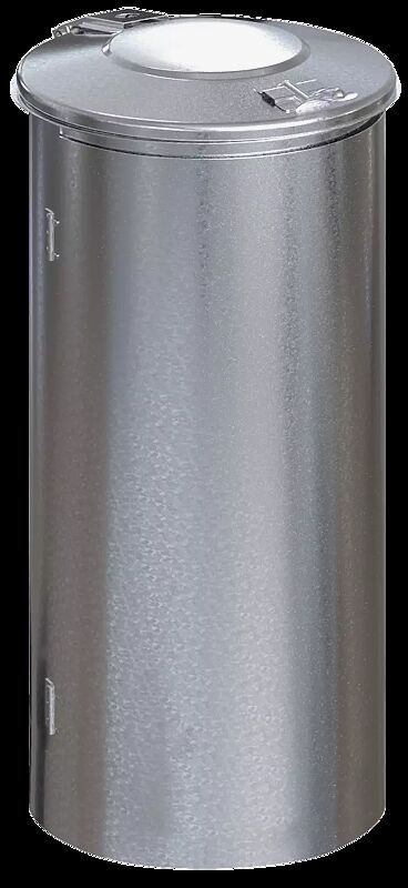 Abfallbehälter NEWPORT, 110 Liter, zum Aufdübeln, feuerverzinkt