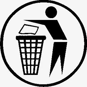 Aufkleber "Saubermännchen" Klarsicht - schwarz