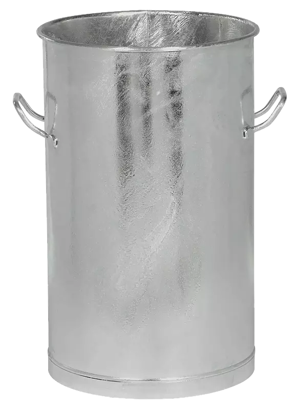 Mülltonne ROSARIO, ohne Deckel, 60 Liter, feuerverzinkt