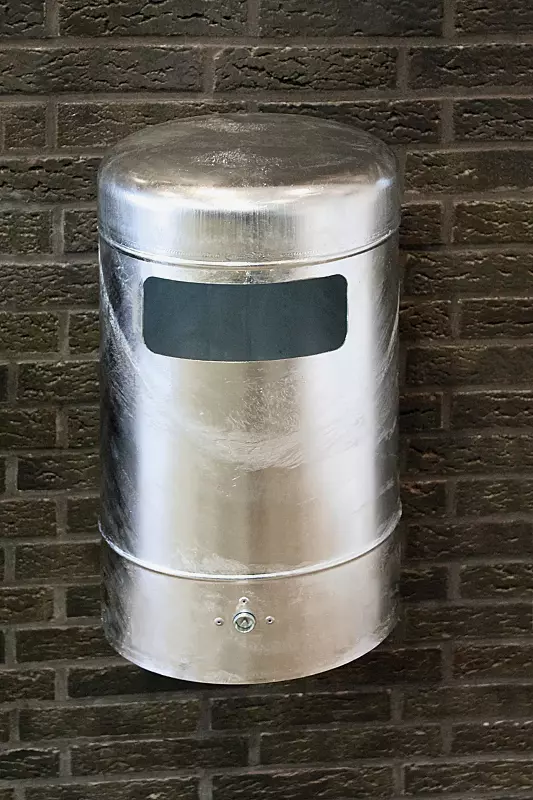 Abfallbehälter MOGALE, feuerverzinkt