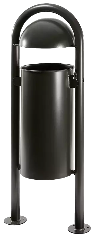 Abfallbehälter WOLVERTON, ohne Ascher, Vollblech, zum Audübeln, in DB 703 eisenglimmer