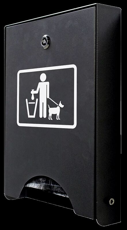 Hundekotbeutelspender TERRIER in RAL 7016 anthrazitgrau, zur Wandbefestigung