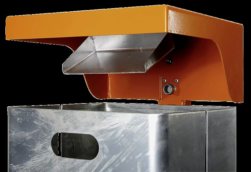 Detail: Entleerung Ascher