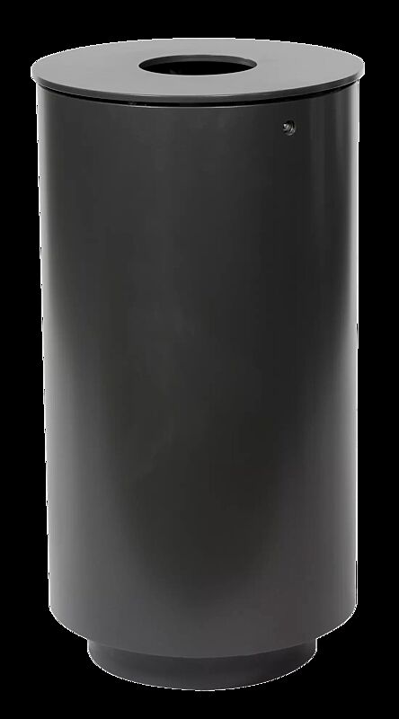 Abfallbehälter BELPER ohne Ascher, zum Aufdübeln, in DB 703 eisenglimmer