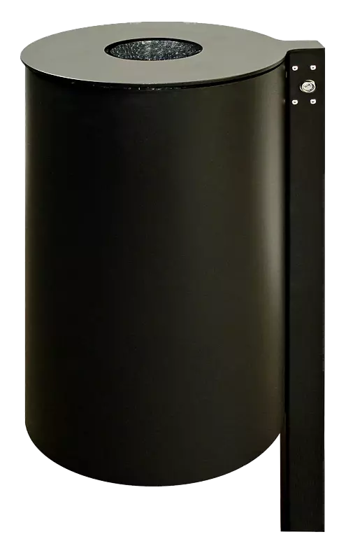 Abfallbehälter PITTSBURGH, ohne Ascher, in RAL 7016 anthrazitgrau