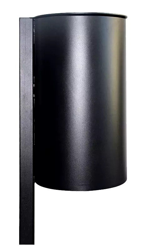 Abfallbehälter PITTSBURGH, ohne Ascher, in RAL 7016 anthrazitgrau