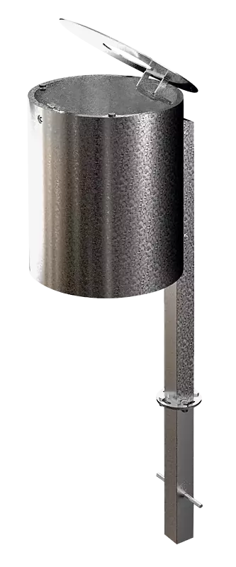 Abfallbehälter EXETER ohne Innenbehälter, feuerverzinkt