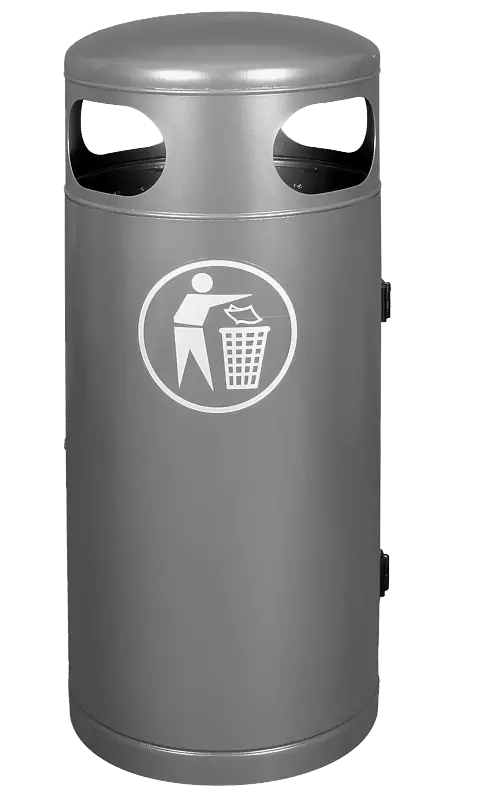 Abfallbehälter ESTEVAN in DB 703 eisenglimmer