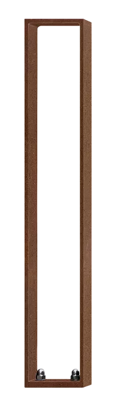 Anlehnbügel LOWELL, zum Aufdübeln, in Cortenstahl