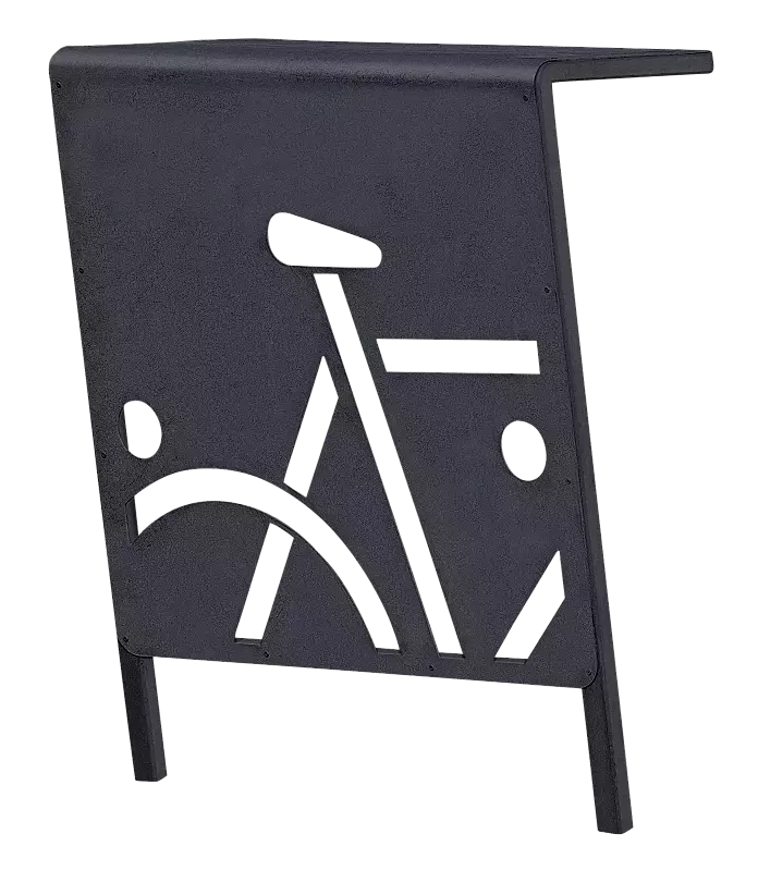 Anlehnbügel FARGO, in RAL 7016 anthrazitgrau