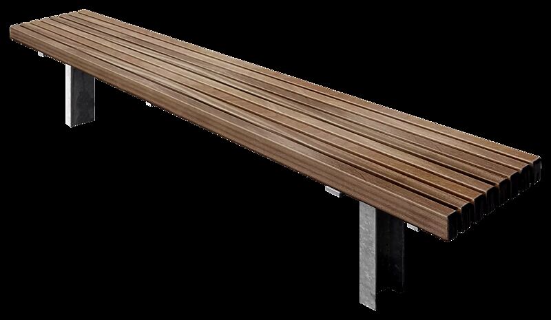 Sitzbank NORS zum Einbetonieren, Stahlteile feuerverzinkt