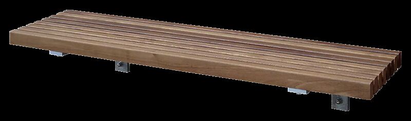 Sitzbank NORS zur Wandbefestigung, Stahlteile feuerverzinkt