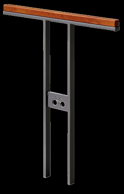 Anlehnbügel SOHA zum Einbetonieren, in RAL 7016 anthrazitgrau