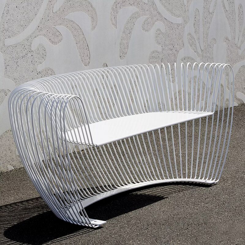 Sitzbank BUBBLE in RAL 9010 reinweiß