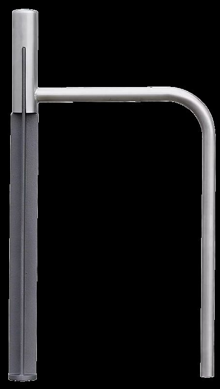 Anlehnbügel EVEOLE in Edelstahl und DB 703 eisenglimmer